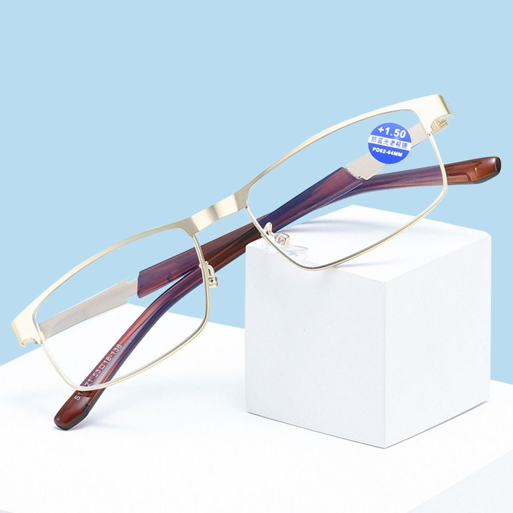 

Frame Classic Vintage Business Reading Glasses Anti-Blue Light Eye Protection Ultra Light Glasses