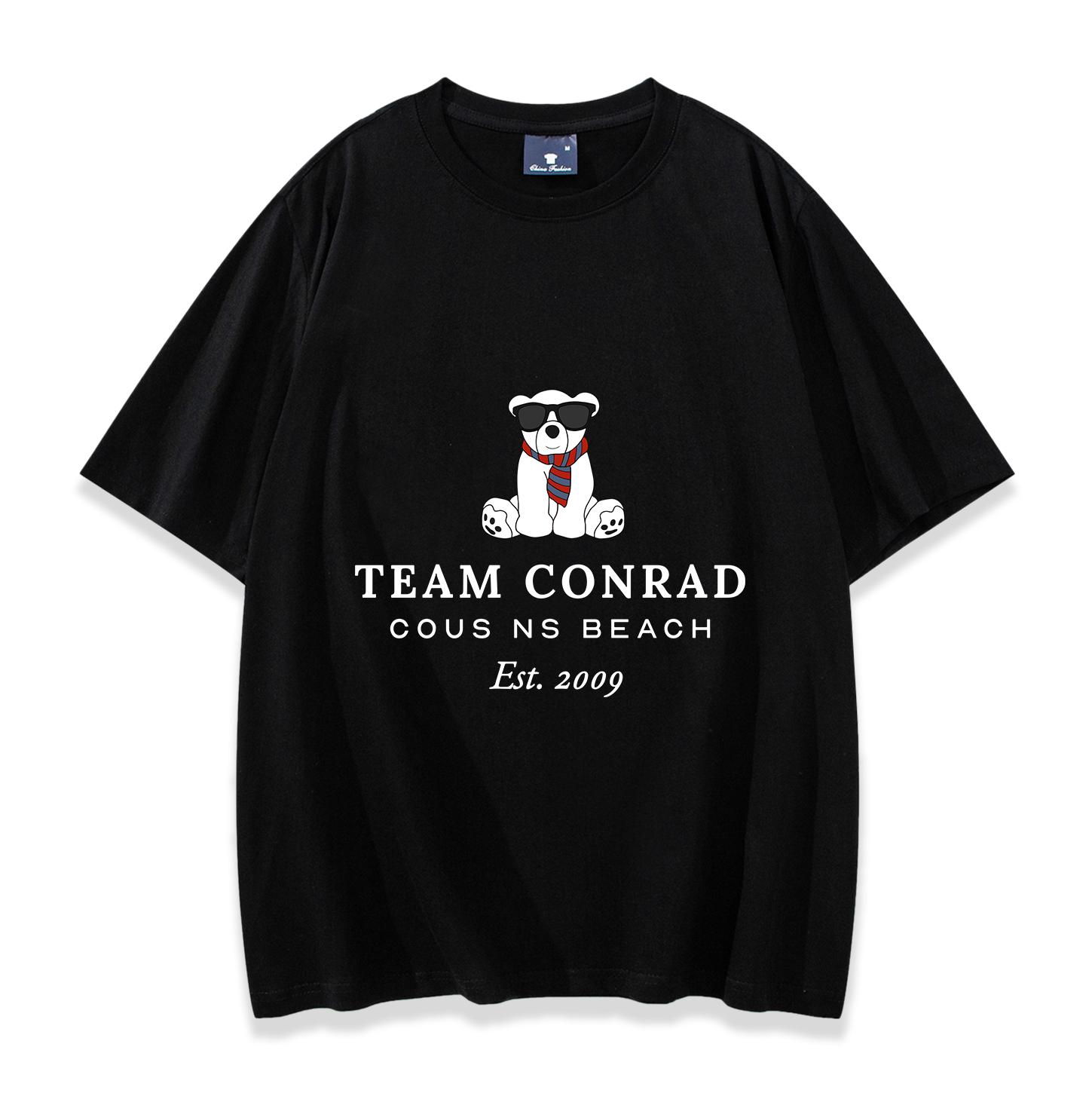 

Футболка Team Conrad Футболка Лето, когда я стала красивой Футболка с кастомным дизайном Cousins Beach Мужская Женская с коротким рукавом Уличная одежда Топы 4XL
