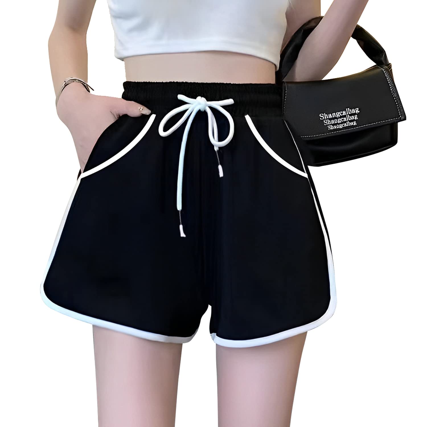 

SooPii Sports Summer with Thin and Plus Sizes Women s Shorts, Shorts, Soft, Breathable, Sweat-Wicking, Odor-Resistant, Antibacterial, Leg-Lengthening,