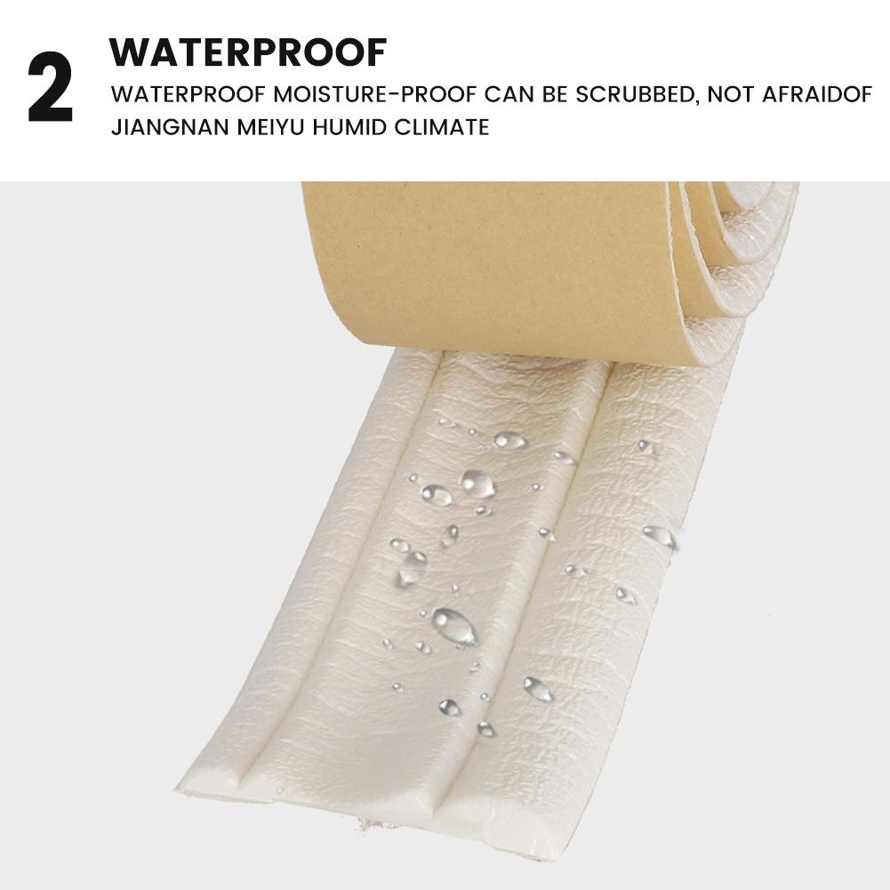 Baseboard Skirting PVC Waist Line Wall Sticker Waterproof White