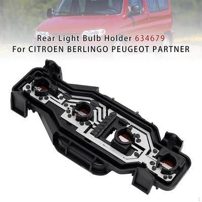 Rear Light Bulb Holder Black 634679 Accessories Compatible for Berlingo Sturdy Repair Parts Supplies