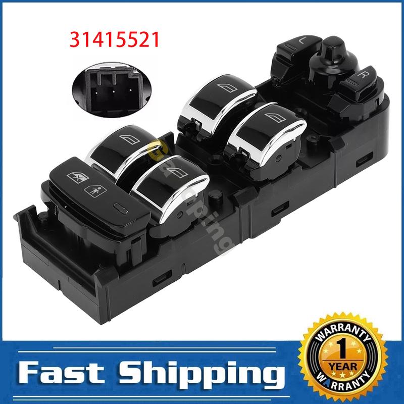 For Volvo S90 2018    Front Left Electric Power Master Window Switch Control Regulator Button 31415521 Car Parts