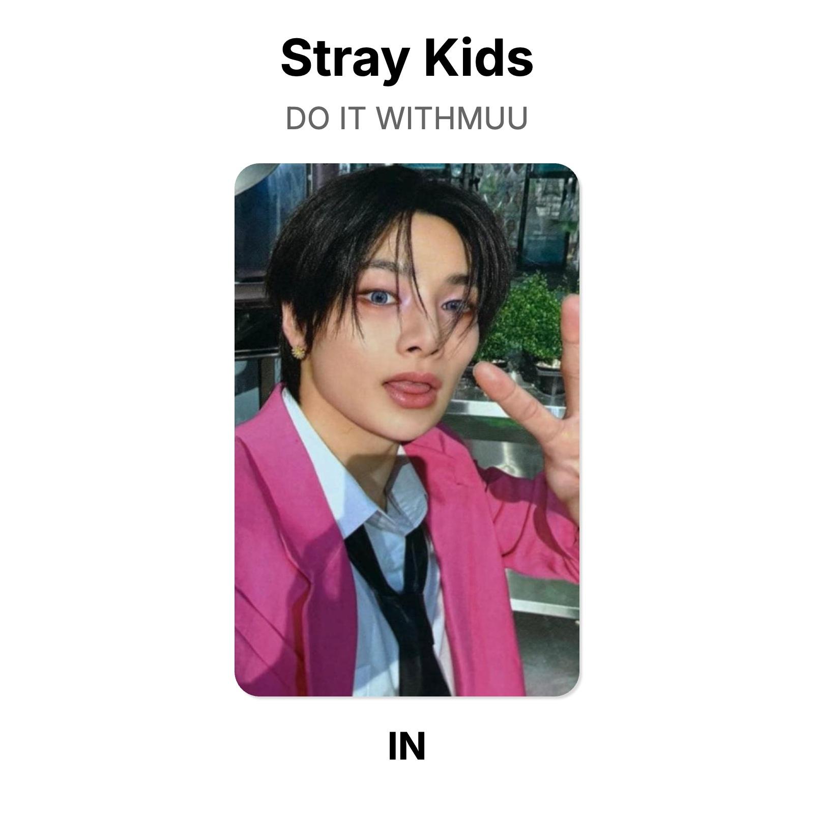 Stray Kids DO IT WITHMUU Официальная фотокарточка I.N