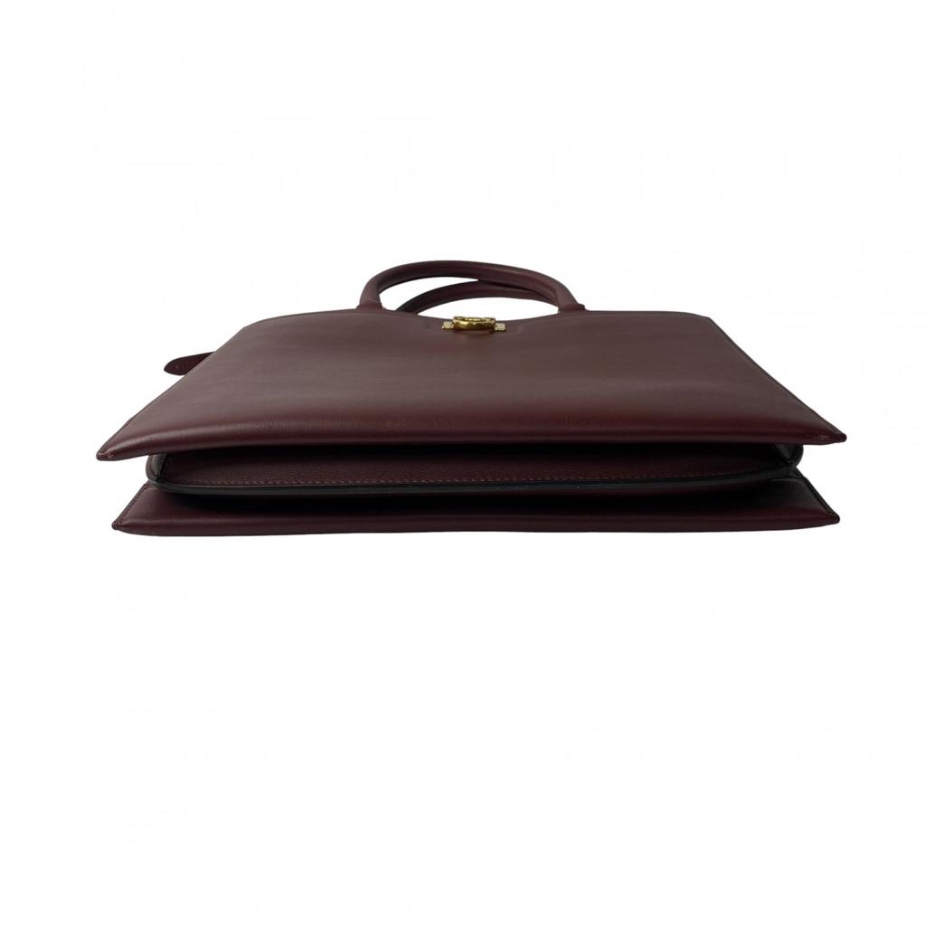 Used Salvatore FerragamoShoulder Bag Bordeaux leather Women