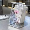 Pink Purple Floral Watercolor Aesthetic Pattern Phone Case for iPhone 17 16 15 14 13 12 11 16E Series Pro Max Plus