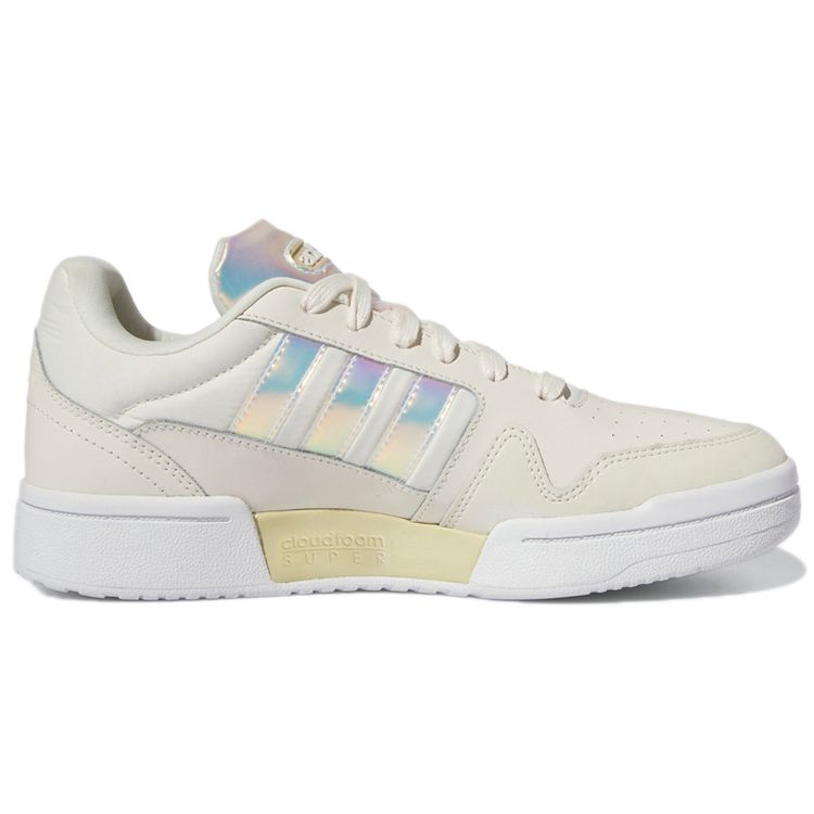 Adidas Neo Postmove Synthetic Leather Casual Durable Low-Top Skate Shoes Women Sneakers White Silver GY1025