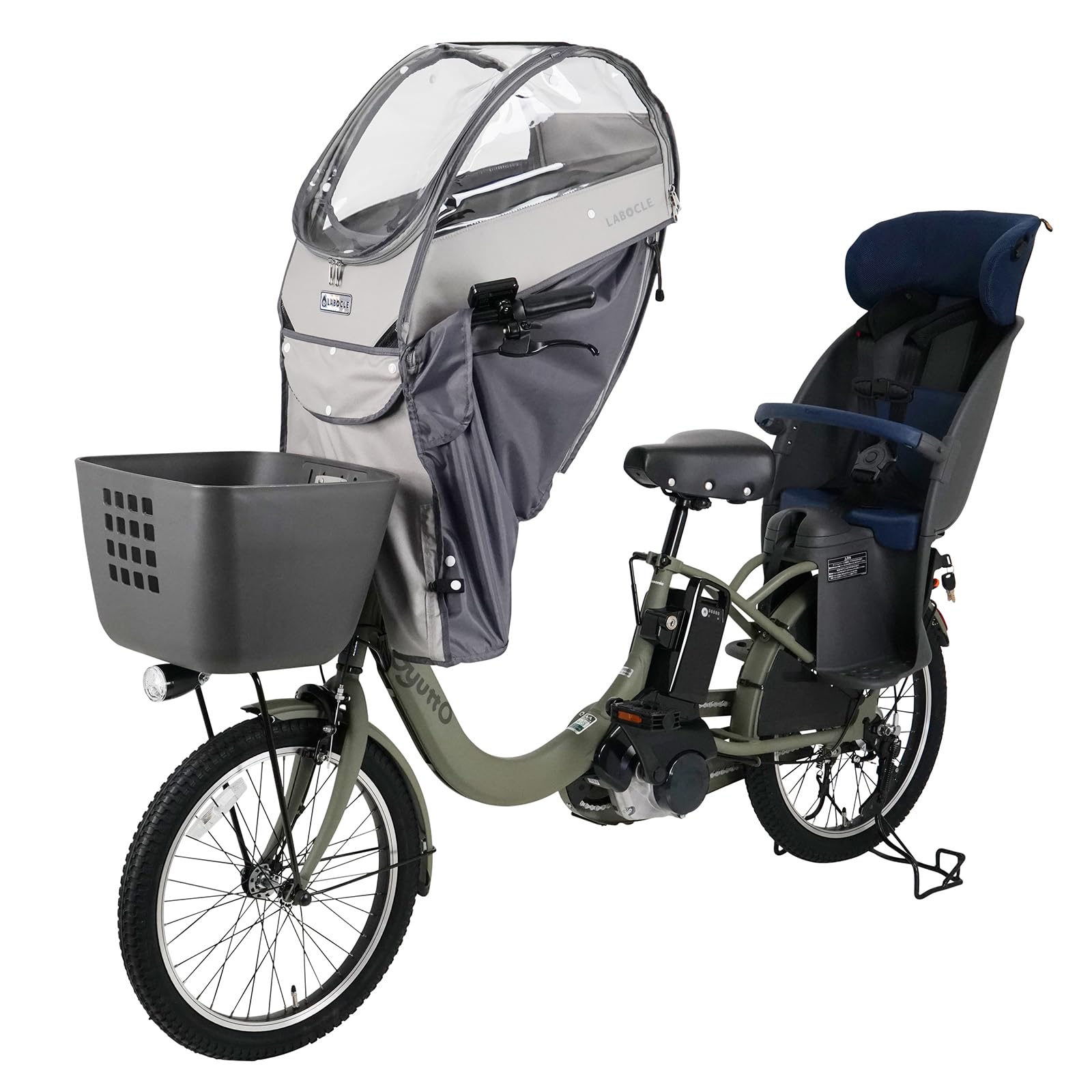 

LABOCLE Велосипедное переднее детское сиденье Дождевик Премиум вер.04 L-PCA04 (Серый)