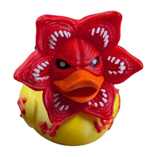 

Carnivorous Flower Duck Figurine 3D Printed Horror Deck Statue Collectible Funny Duck Ornament for Office Desk Decor 1pc