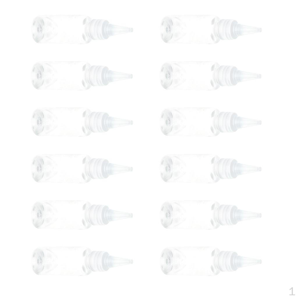 

12pcs/lot Squeezable Dropper Liquid Paint Container - 30ml Capacity