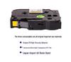 Brother Label Maker Ribbon: TZe Premium Strong Adhesive Sticker, White Background, Black Text, 12mm 