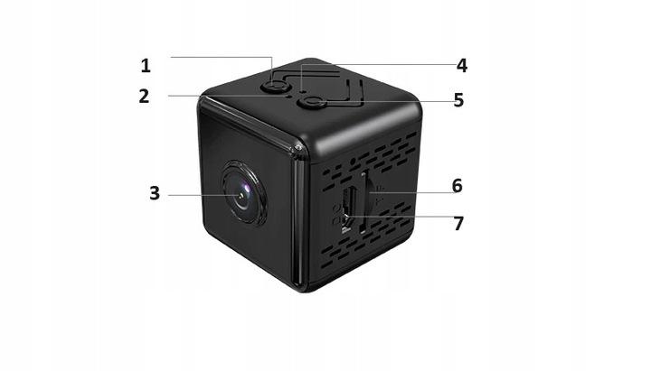 Mini Kamera Szpiegowska Smart Detekcja Ukryta Kamerka Mała Wifi 4K +Uchwyt