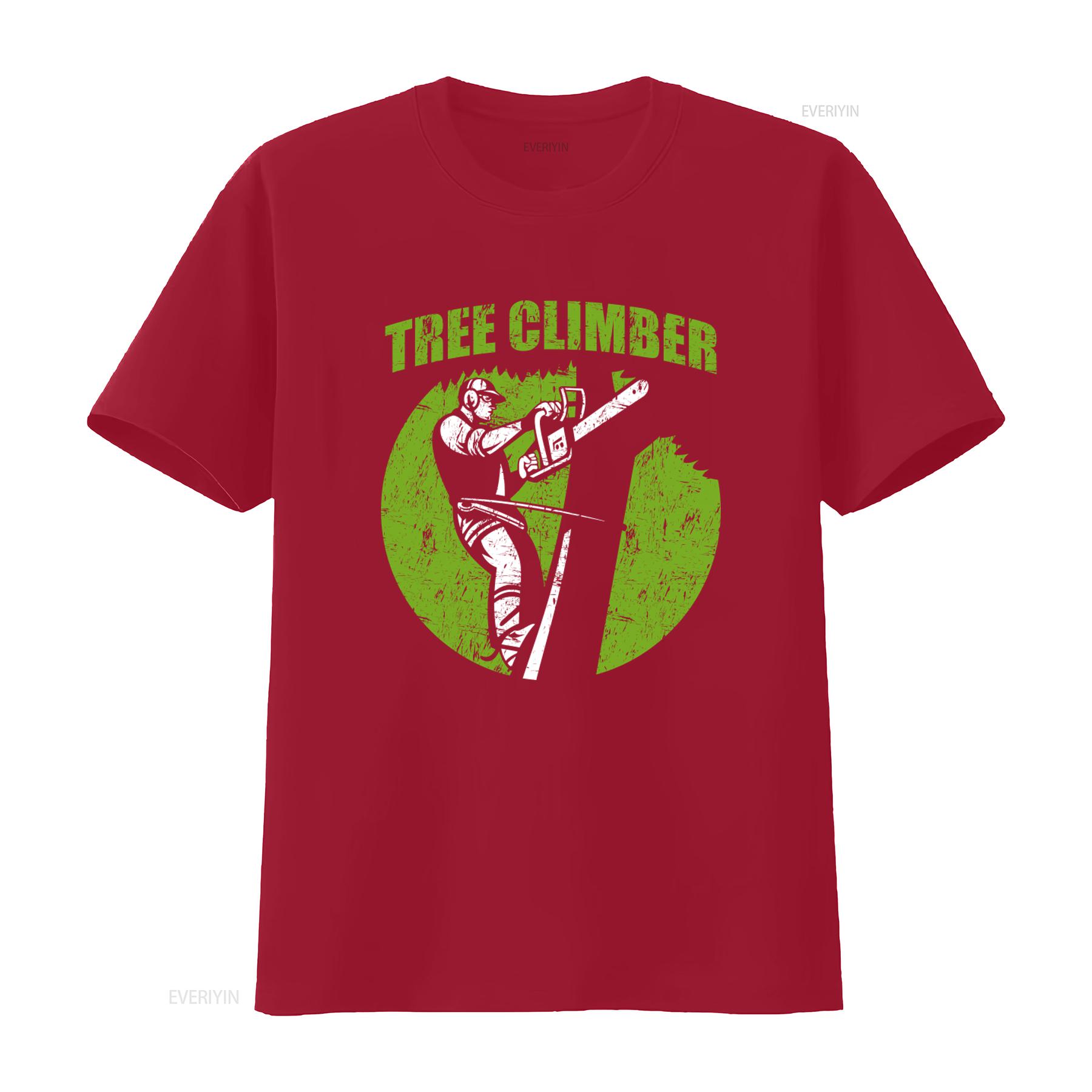

Tree Climber Lumberjack T Shirt Stylish Print for Outdoor Enthusiasts vintage Washed Versatile designer clothes S