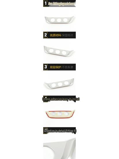 DX3 Air Conditioning Switch Decorative Frame: Electroplated Center Console Button Adjustment Sequin Sticker