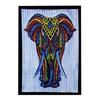 Elephant Wall Art, Handbrushed Cotton