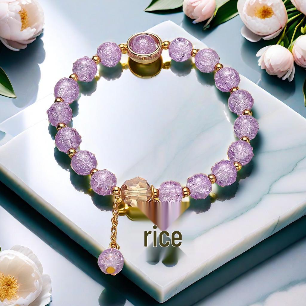 Daisy Popcorn Beaded Bracelet: Elegant Women's Hand Jewelry