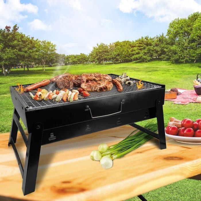 Barbecue - Maestro - MR-1010 - Pliable - Portable - Métal chromé