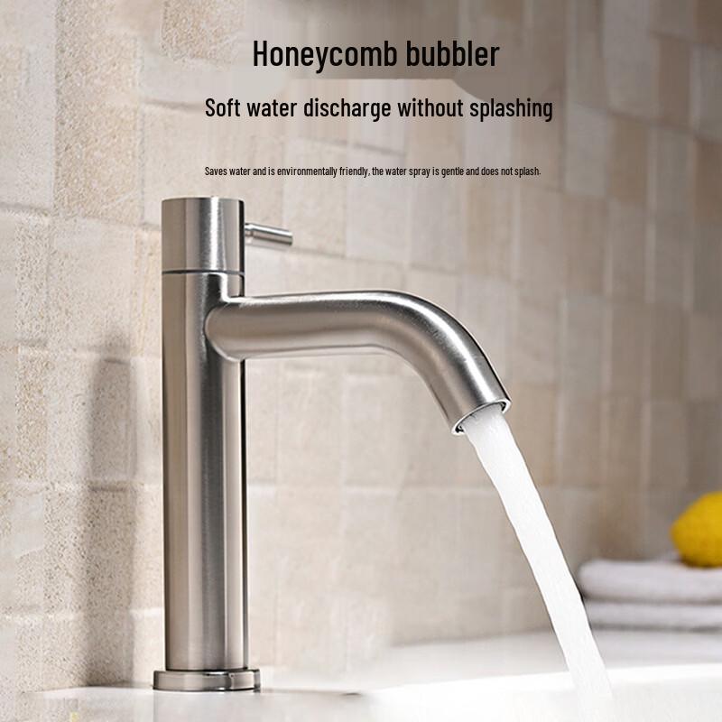TLXT 304 Stainless Steel Black Basin Mixer Faucet