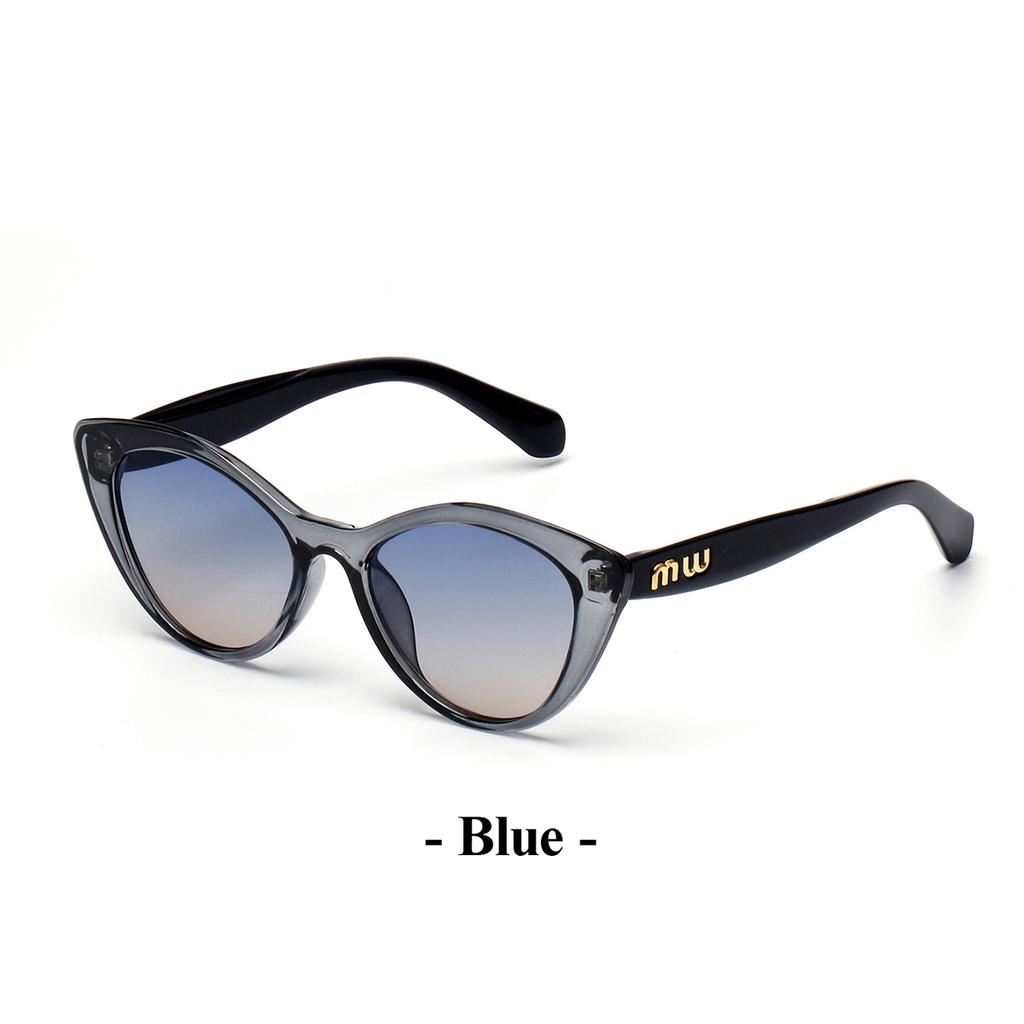 Ruiao fashion sunglasses cat eye shapes women uv 400 men luxury brand designer high quality letter sun glasses girl eyewear