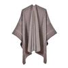Women's Retro Plaid Imitation Cashmere Shawl Cloak - Stylish & Warm Outerwear