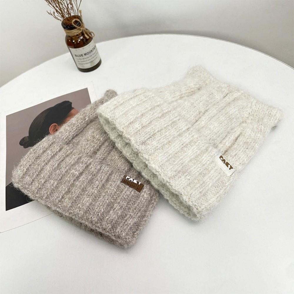 Y2k Cat Ears Hat Wool Women Beanie Hats Lovely Knitted Pullover Hat  Outdoor