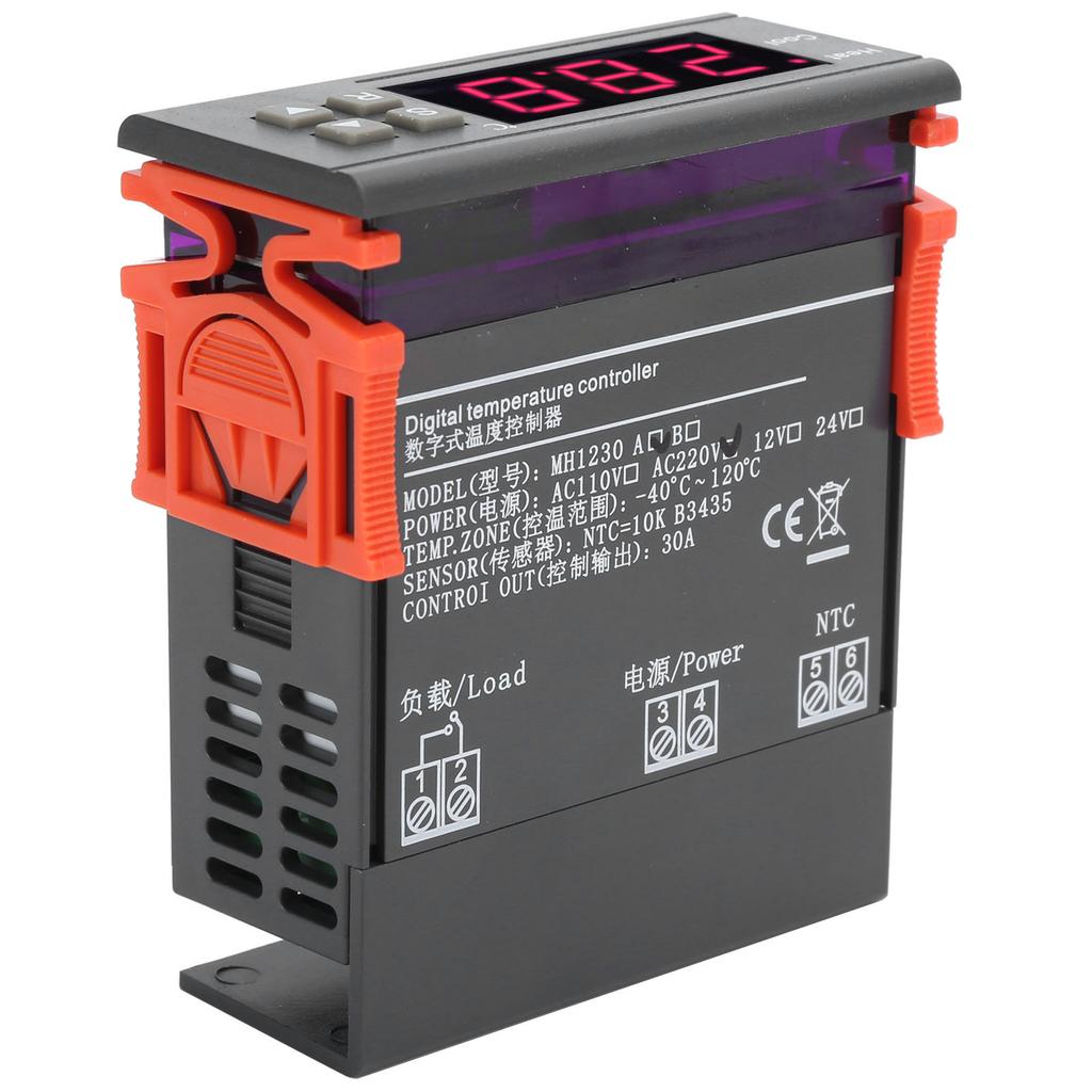 Elektronischer Digitalanzeige Thermostat Doppelausgang Temperaturregler für Fußbodenheizung AC200V