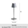 All-Aluminum USB Charging Touch Table Lamp - Modern Minimalist Night Light