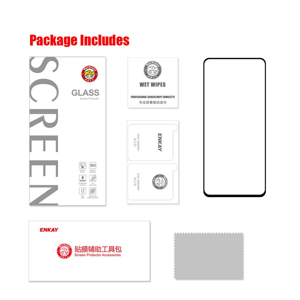 HAT PRINCE pro OnePlus 9 (Verze EU/USA/CN/IN)/9R 0,26 mm 9H 2,5D Fólie z tvrzeného skla Ochranná fólie na displej [Celoplošné lepení]