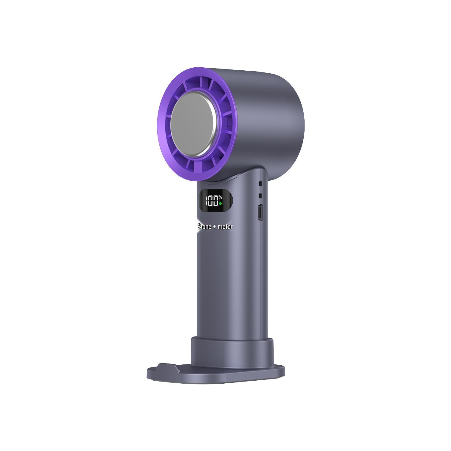 

Portable USB Mini Fan: Handheld, Foldable, Turbo Semiconductor Cooling 73x59x168mm сірий колір