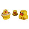 Set of 10 Yellow Duck Wood Stacking Dolls Traditional Russian Nesting Toy for Decoration Decorative Matryoshka Doll