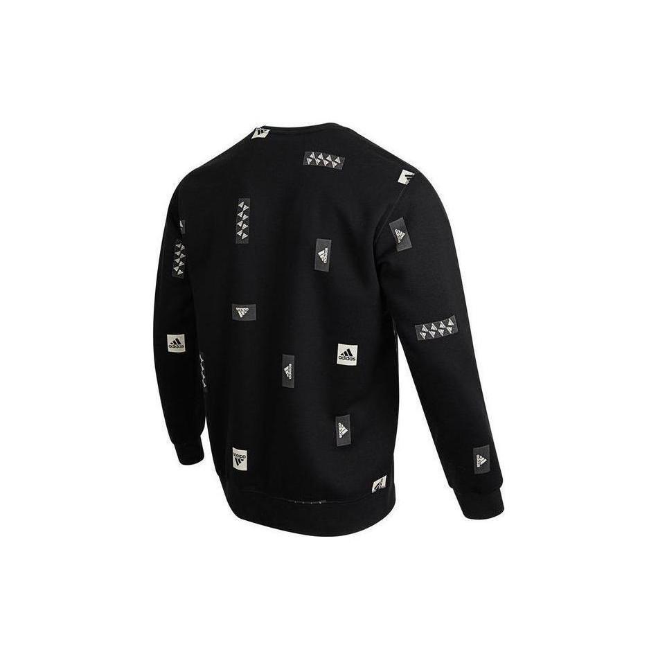 adidas Sweatshirts Men's Black Crew Neck Moderate Regular HN8982