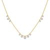 Women's Zircon Pendant Necklace: Chic 18K Gold Titanium Steel Clavicle Chain
