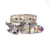 Punk Belt, American Flying Eagle Star Stripe with Rhinestone Sequins Rock Fashion Belt, Men and Women