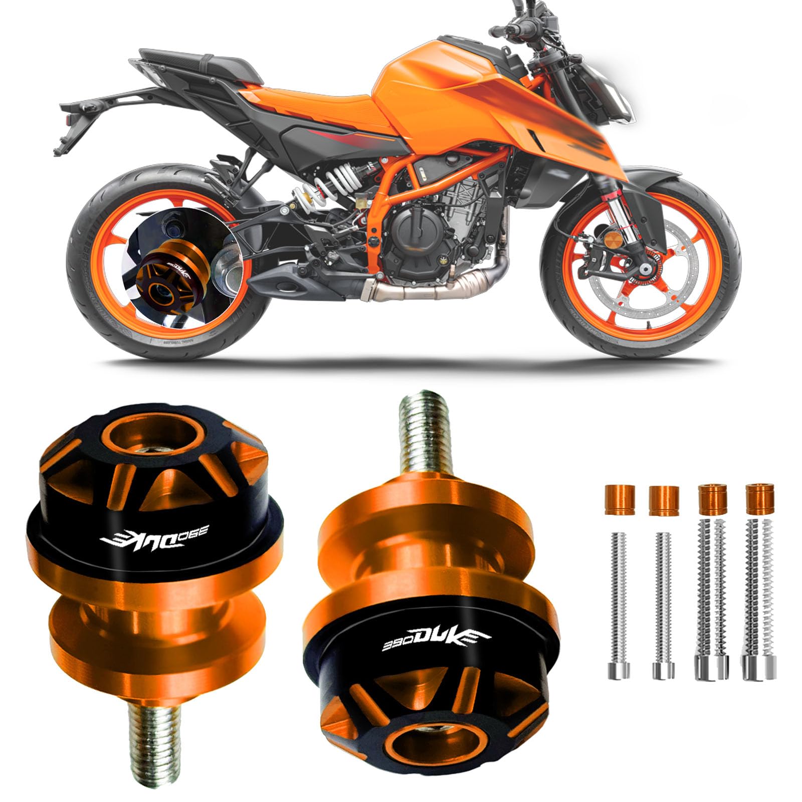 

ShiBinJP For DUKE390 Duke390 (2026 2025 2024 2020-2023) Motorcycle Accessories CNC Aluminum Alloy Bracket помаранчевий
