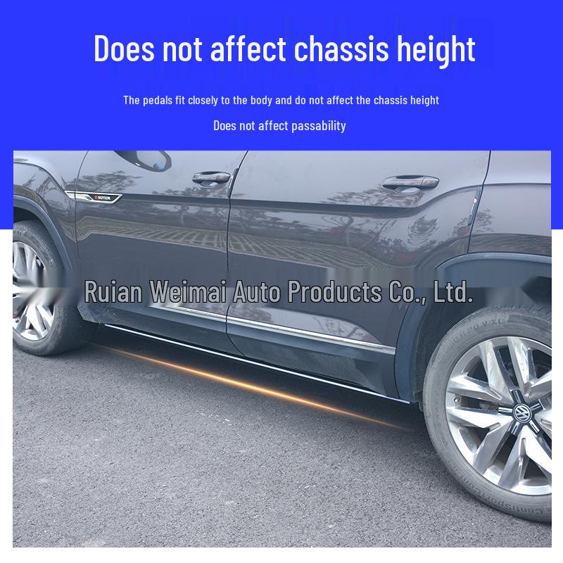 Cadillac XT5 & XT6, Volkswagen Teramont, Aurora Viloran Electric Running Boards with Flowing Colorful Edge.