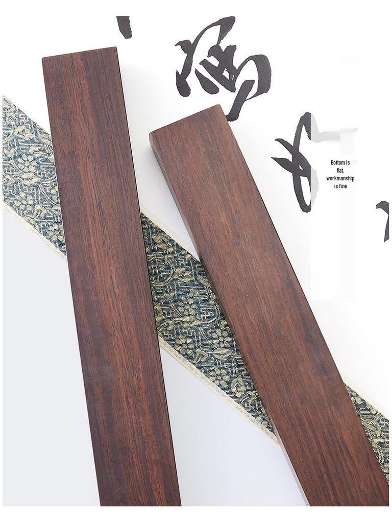 Rosewood Calligraphy Ruler & Paperweight