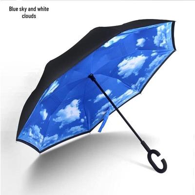 Nanqiao C-Griff-Regenschirm mit umgekehrter Form