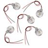 5PCS LED In Ground Well Light DC 12V 1W Mini Embedded Spotlight LED Deck Lamp for Jewel Cabinet