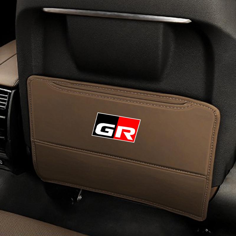 

Leather Car Seat Back Anti Kick Protector Mat Prevent Dirty Pad For Toyota Corolla E150 E120 Land Cruiser 200 Camry 40 55 Rav4