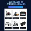 Blei-Säure-Ladegerät Impuls-Reparatur-Ladegerät Intelligentes Schnellladen 12V 10A Vollautomatisch Schwarz Auto Motorrad Batterieladegerät