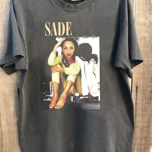 Винтажная футболка унисекс с графическим принтом поп-музыки Sade Мужская Женская AHN00393 Футболка унисекс XXXXL