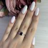 Серебряное кольцо с натуральным гранатом 1.025ct (1133354) 2.16 гр. 925 пробы