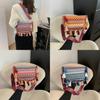 Wavy Pattern Tassel Single Shoulder Underarm Bag Ethnic Style Women Gift Fashion
