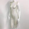 Crystal Diamond Beach Dress Women Sexy V Neck Hollow Out Rhinestone Sleeveless Bodycon Dress 2021 Mesh Party Dresses #0729