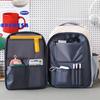 Large Capacity Backpack Student Lightweight Schoolbag Color Contrast Backpack