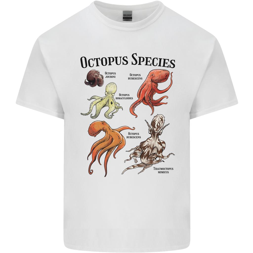 Octopus Species Sealife Scuba Diving Unisexs Light Cotton TShirt