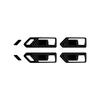 Inner Door Bezel Handle Frame Cover ABS Construction 6-piece Set Precise Fit No Modification Interior Scratch Protection