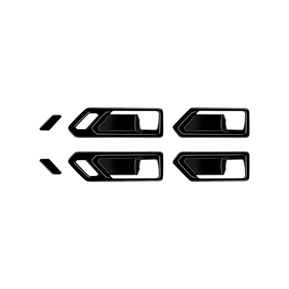 Inner Door Bezel Handle Frame Cover ABS Construction 6-piece Set Precise Fit No Modification Interior Scratch Protection