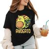 AvocadoT-ShirtAvocado-AvogatoCuteVeganCatT-Shirt Classic-Premium-Heavyweight Crewneck T-Shirt, Sweatshirt Hoodie Tanktop for Women Black