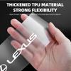 Hot Car Threshold Protector Transparent Decorative Badge Sticker For Lexus IS ES GS LS UX NX RX
