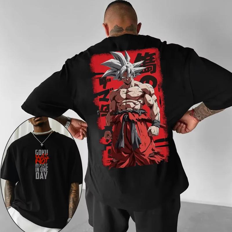 

Dragon Ball 2025 Summer Japanese Anime Goku Tshirt Cotton Y2K Harajuku Mens Womens Pure Cotton Tshirt Clothing S